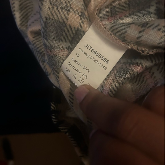 Plaid Beige and Black Women's Skirt - Picture 4 of 4